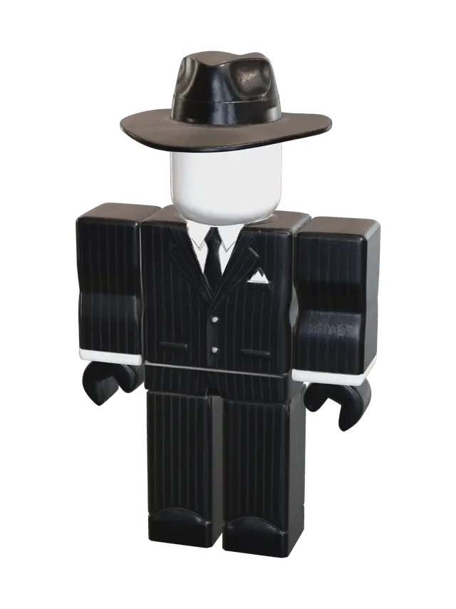 Forsaken Mafioso - Gangster 3D model, vytvořený pomocí AI