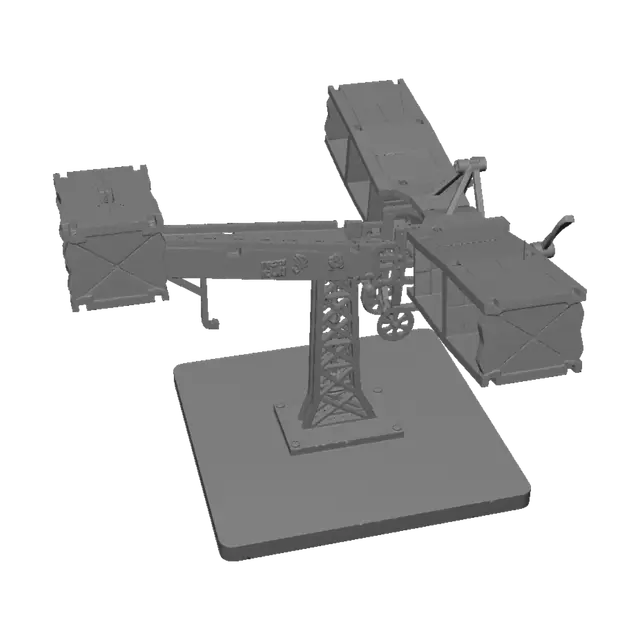 3D model for Wooden Crane Model