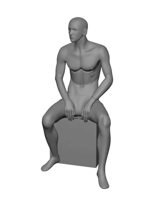 3D model for Weathered Male Face