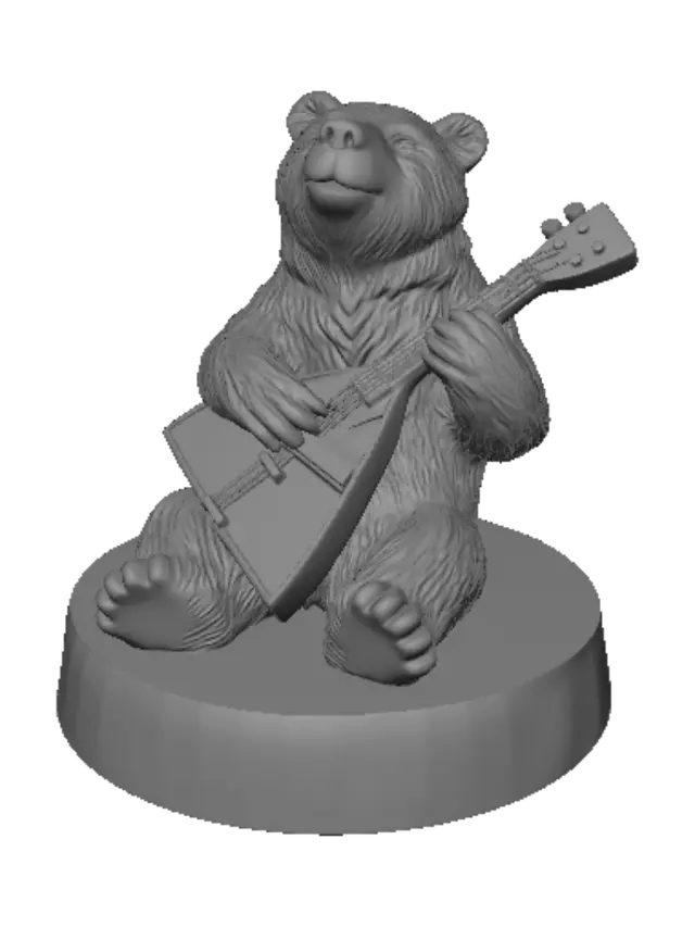 3D model for Guitar Bear