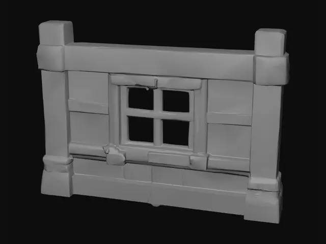 3D model for Windowed wooden gate