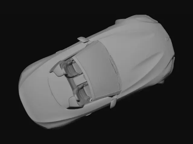3D model for Matte Silver BMW Z4 Roadster