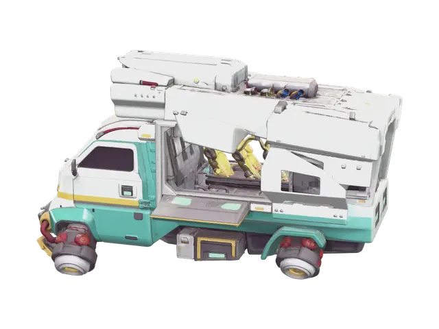 Modern Food Truck - Foodtruck 3D model, vytvořený pomocí AI