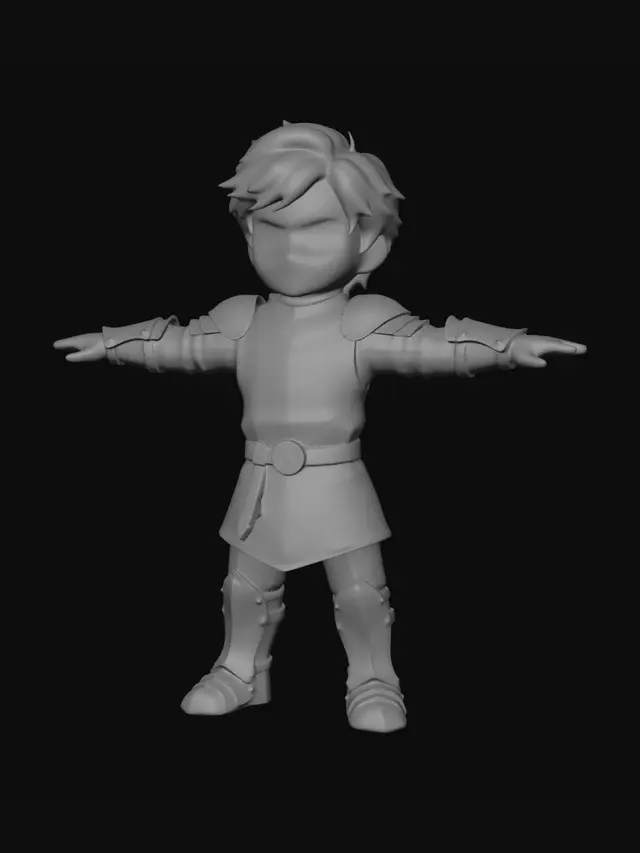3D model for Little Knight of the Lion