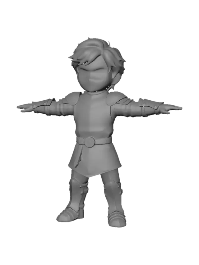 3D model for Little Knight of the Lion