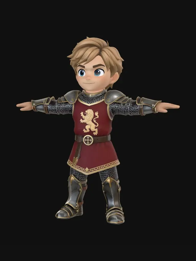 3D model for Little Knight of the Lion