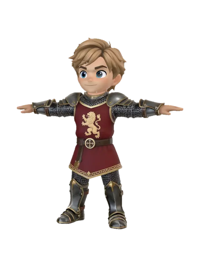 3D model for Little Knight of the Lion