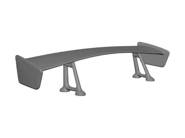 3D model for STI Carbon Fiber Rear Wing