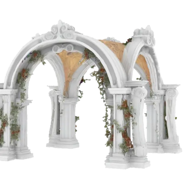 #arch#, highly detailed, photorealistic, wedding chappel archway, game asset - Chapel 3D model, vytvořený pomocí AI