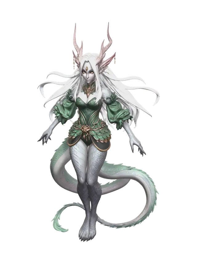 Modern Feydragon - Fey 3D model, vytvořený pomocí AI