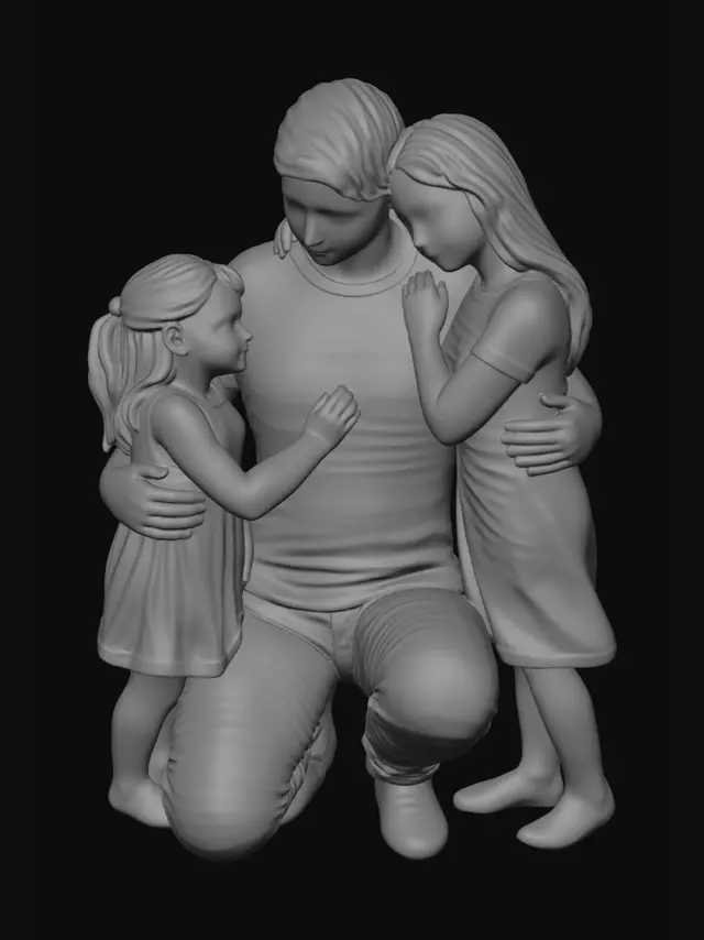 3D model for Family Embrace