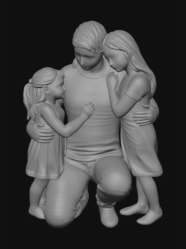 3D model for Family Embrace