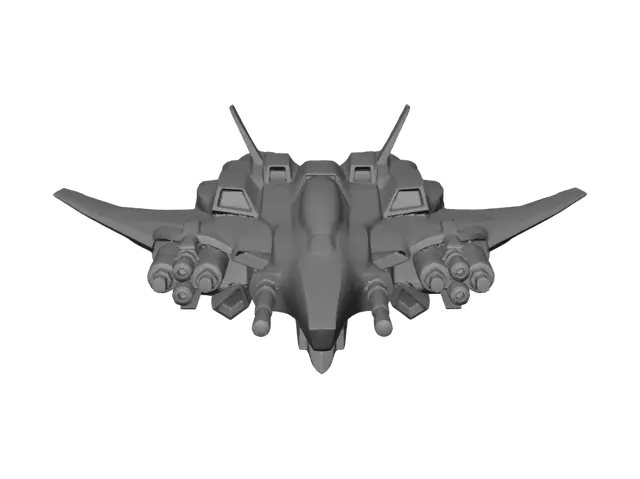 3D model for Crimson Vortex Starfighter