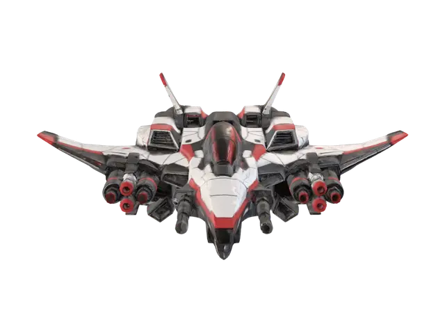 3D model for Crimson Vortex Starfighter