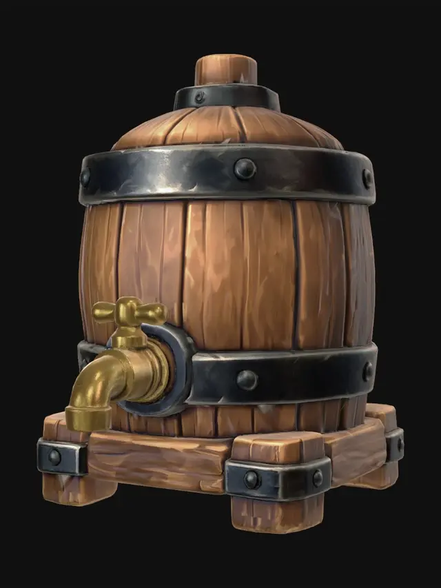 3D model for Golden Barrel Tap