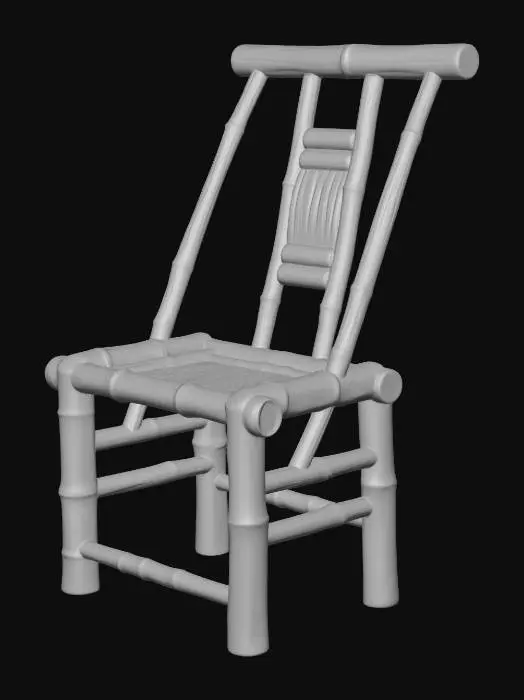 3D model for Bamboo chair