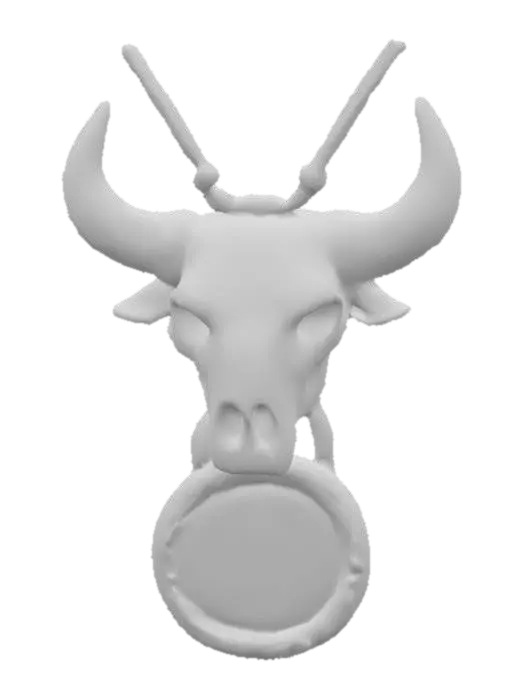 3D model for Bull Skull Emblem