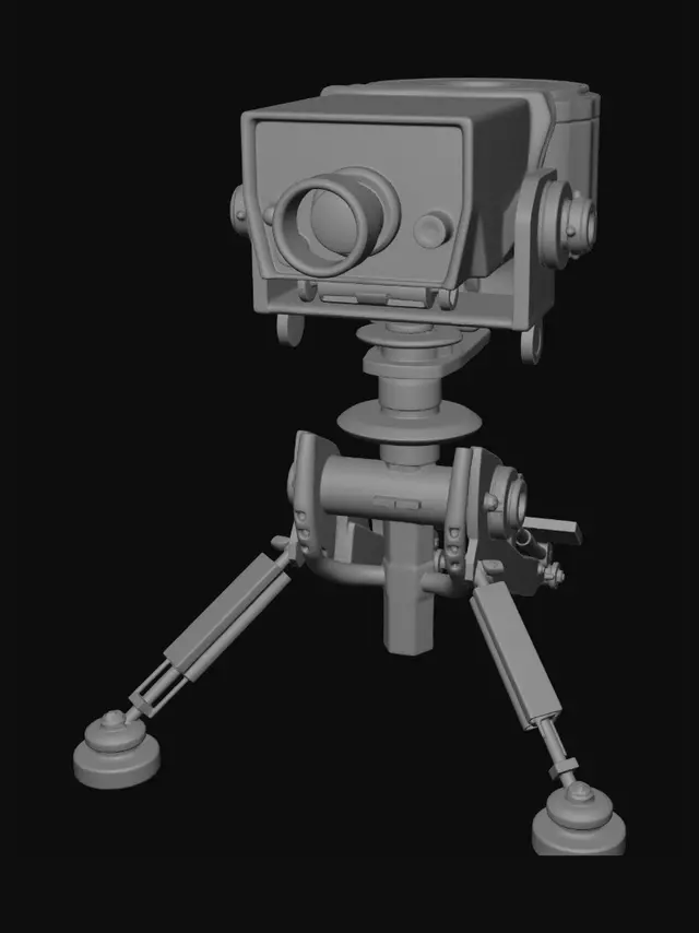 3D model for Red Camera on Tripod