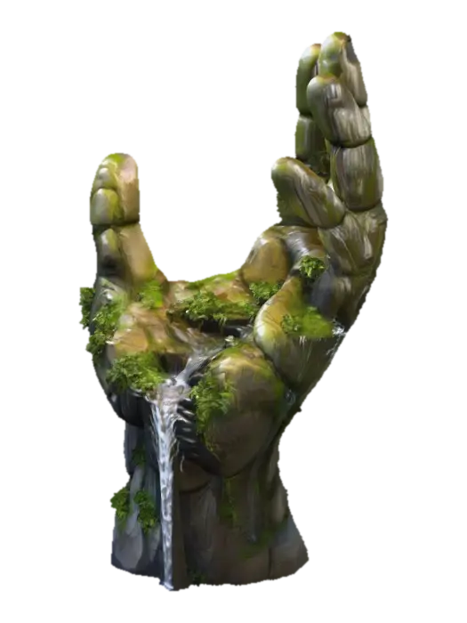 Nature's Hand - Leaf yapay zekâ ile oluşturulmuş 3D model