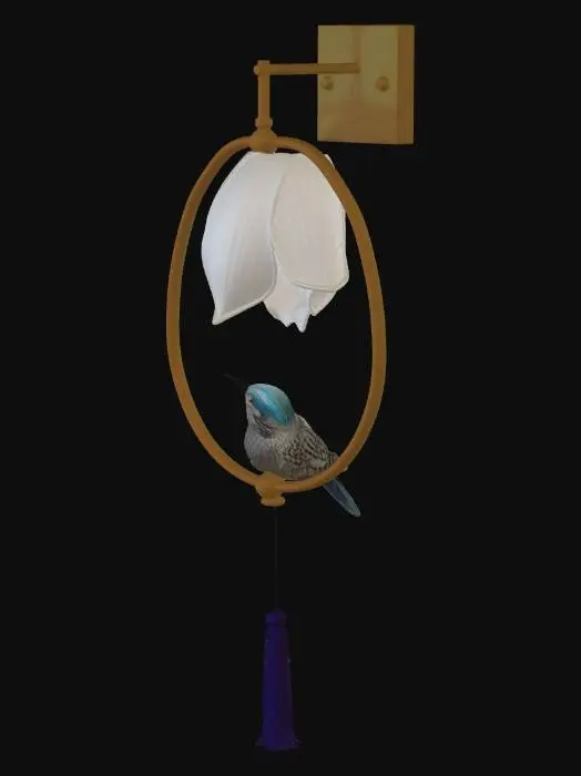 3D model for Hummingbird Ring Sconce