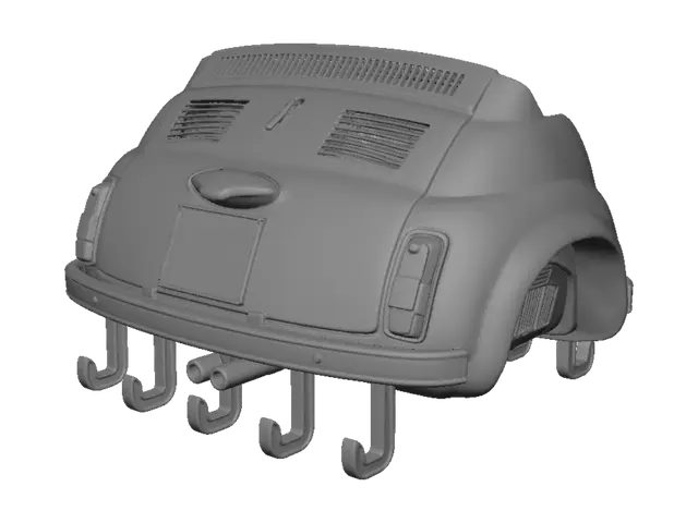 3D model for Rear View of a Fiat 500F