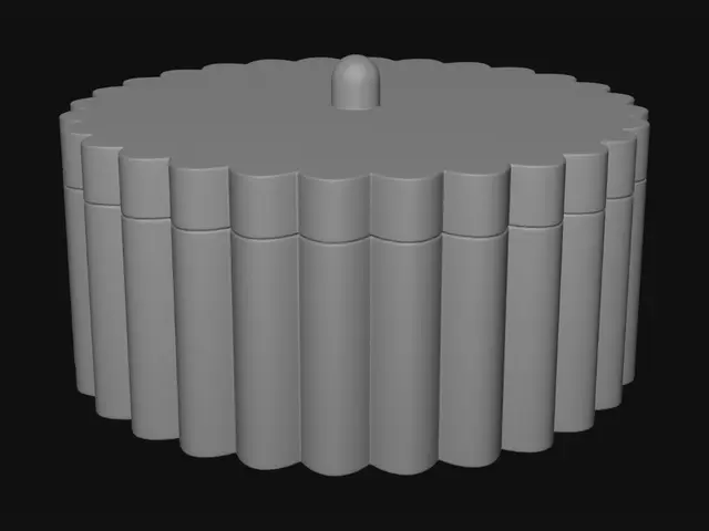 3D model for Pastel Pleated Cake