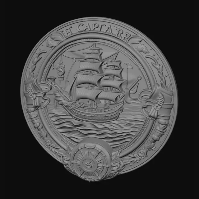 3D model for The Bronze Ship Seal