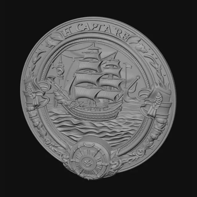3D model for The Bronze Ship Seal