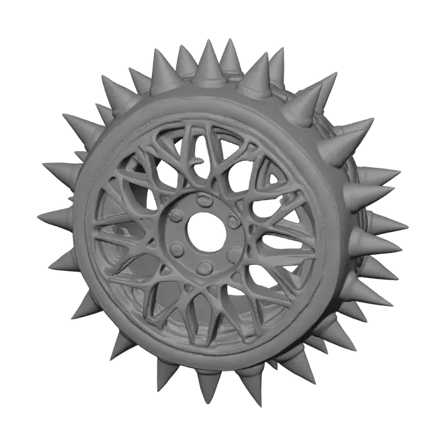 3D model for Spiked Alloy Wheel