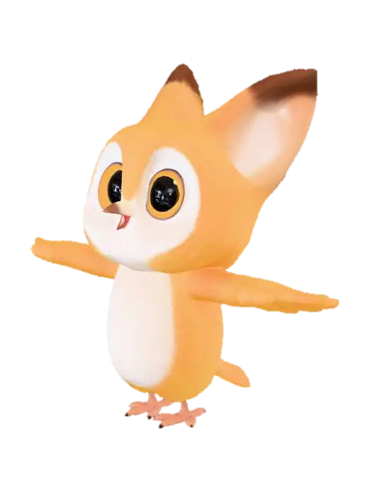 Sunny Chick - Fowl 3D model, vytvořený pomocí AI