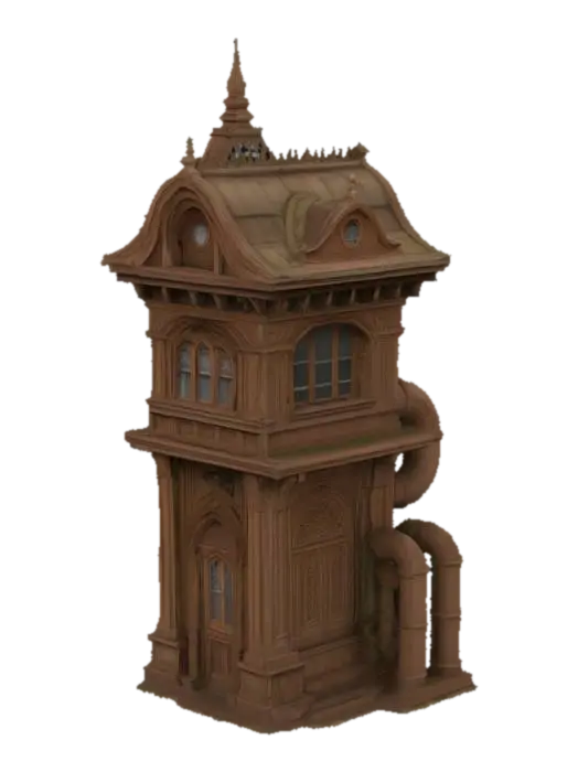 3D model for Steampunk Tower