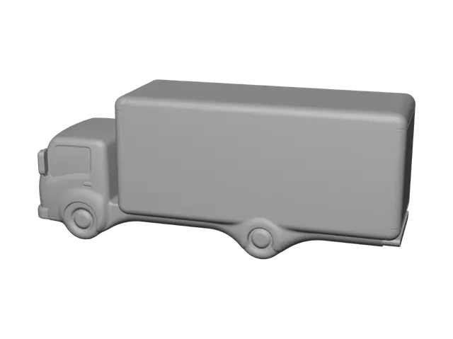 3D model for White Box Truck