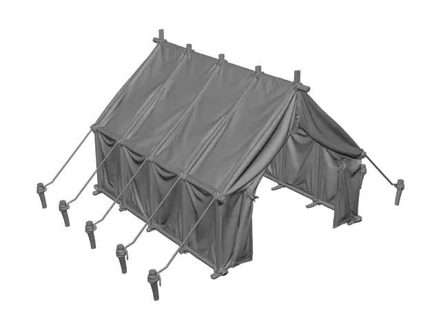 3D model for Medieval Campaign Tent