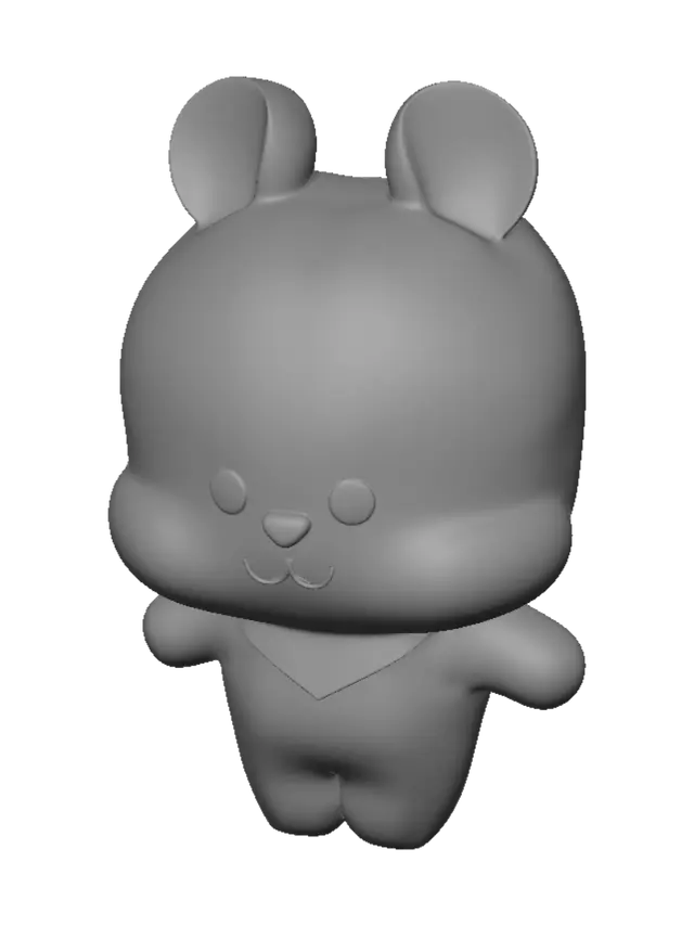 3D model for Cotton Candy Bunny