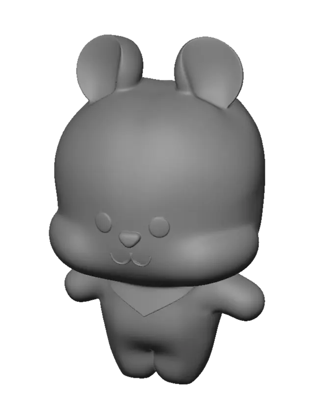 3D model for Cotton Candy Bunny