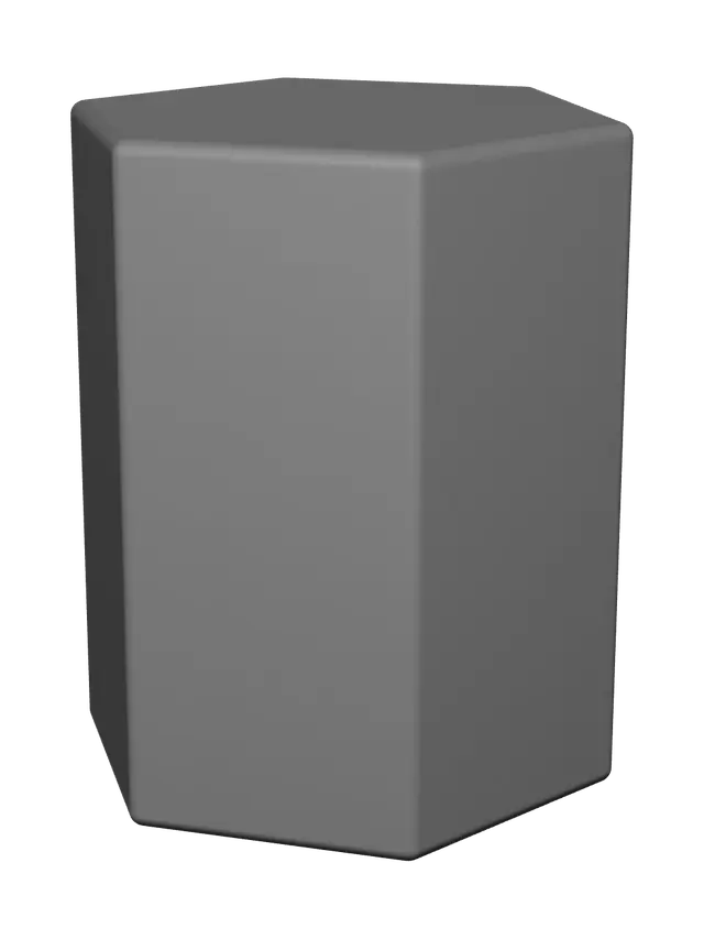 3D model for Ornate Hexagonal Prism