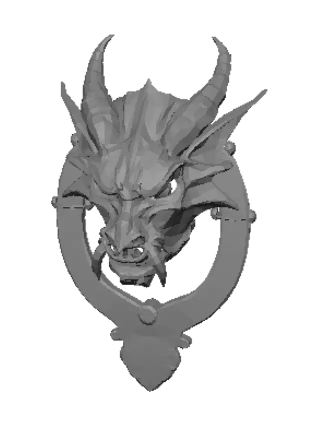 3D model for Ringed Dragon Mask