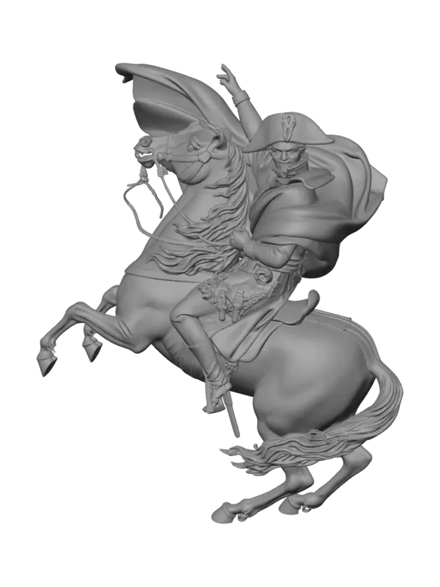 3D model for Napoleon Crossing the Alps