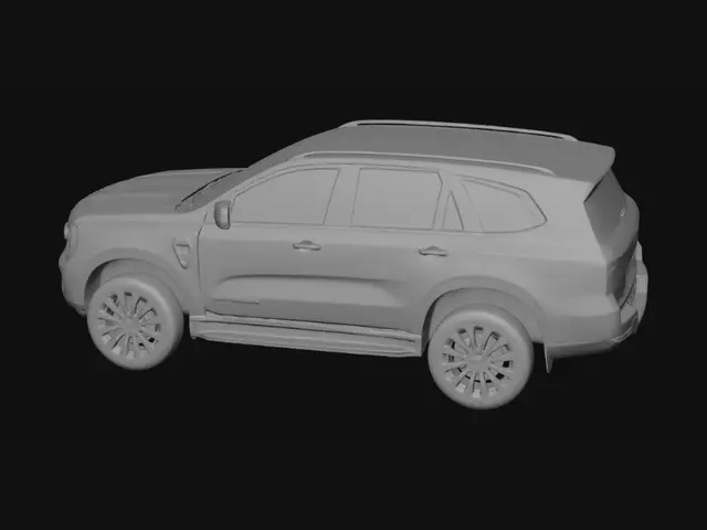 3D model for White Ford Everest Platinum