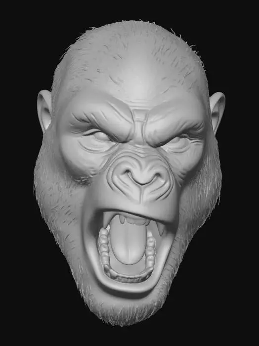 3D model for Roaring Gorilla
