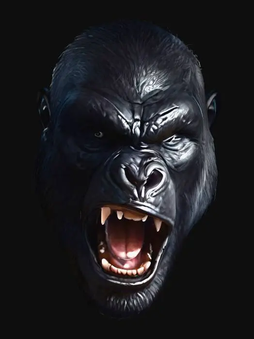 3D model for Roaring Gorilla