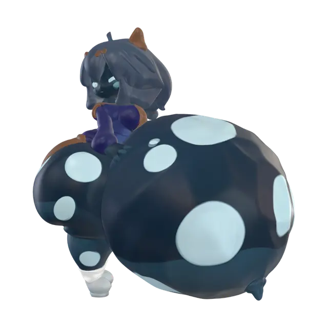 3D model for Blue Polka-Dot Demon