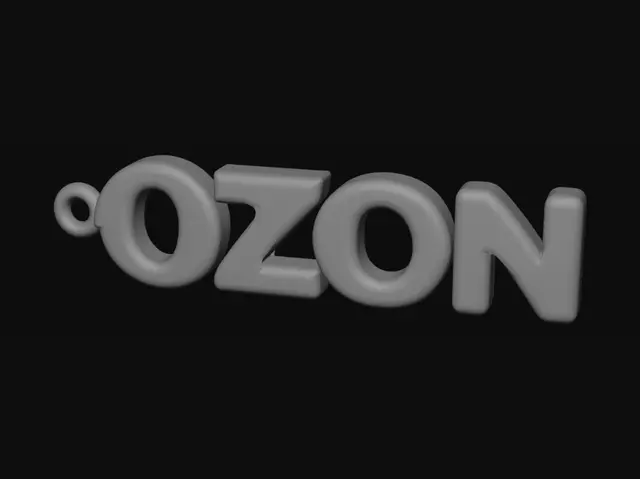3D model for Ozon Chrome Emblem