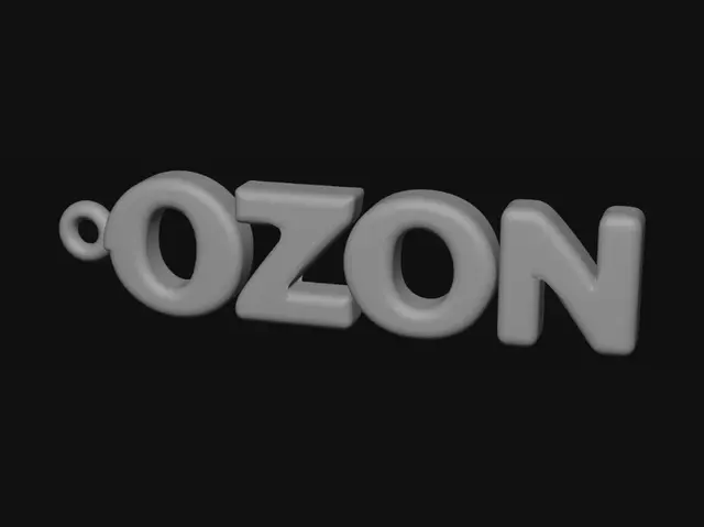 3D model for Ozon Chrome Emblem