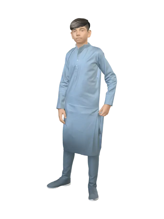 3D model for Blue Kurta by the Ornate Gate