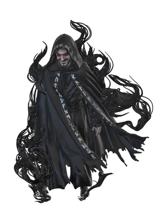 Mago Oscuro Del Mal 3D model, vytvořený pomocí AI