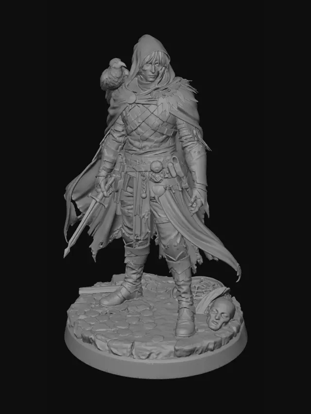 3D model for The Raven Knight