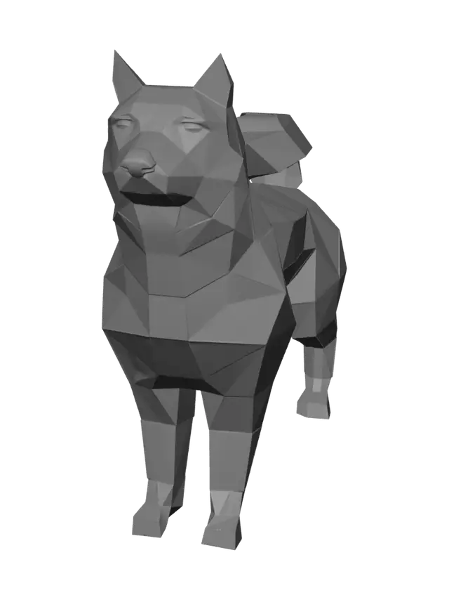 3D model for Geometric Shiba Inu