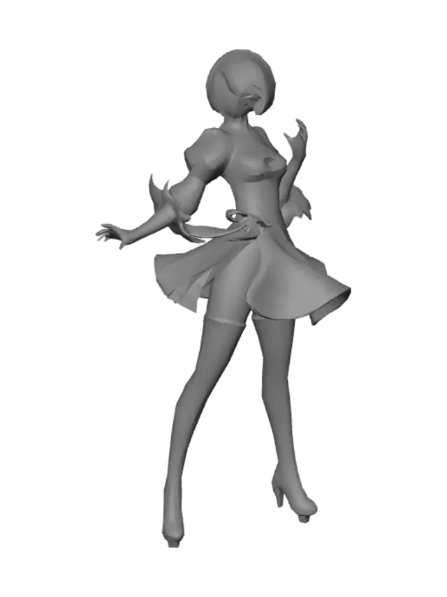 3D model for Shadowed 2B