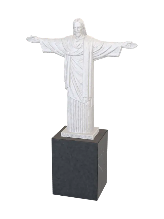 cristo pereiro ce - Christ 3D model, vytvořený pomocí AI
